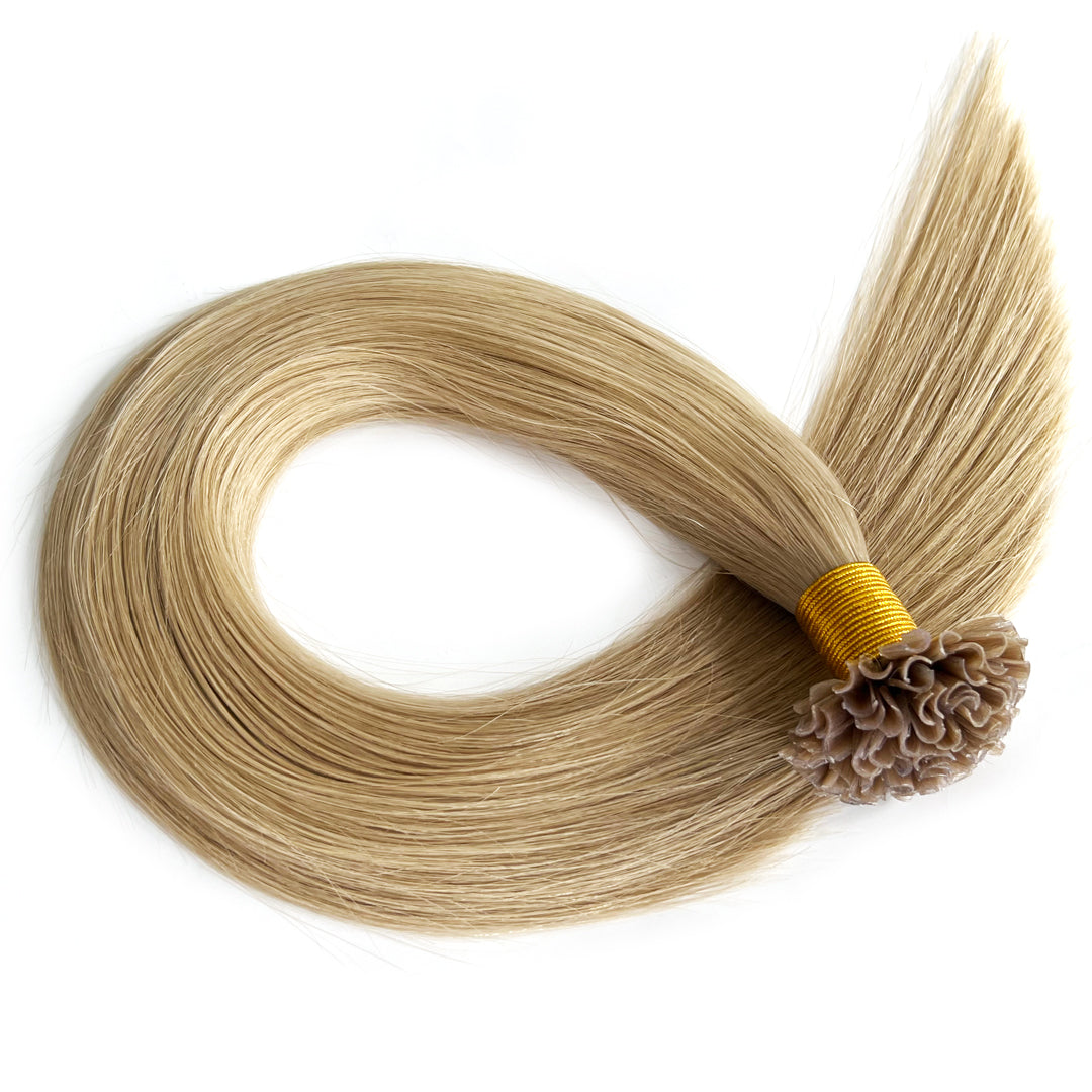 Keratin Bonds U-Tip Hair Extensions - #18 Blonde Hair | Hairperfecto