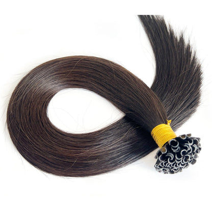 U Tip Keratin Human Hair Extensions Natural Color #NC | Hairperfecto