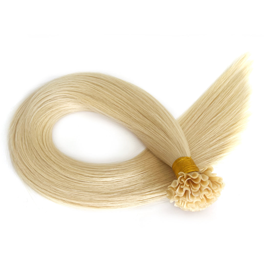 U Tip Keratin Hair Blonde #613 Human Hair Extensions | Hairperfecto