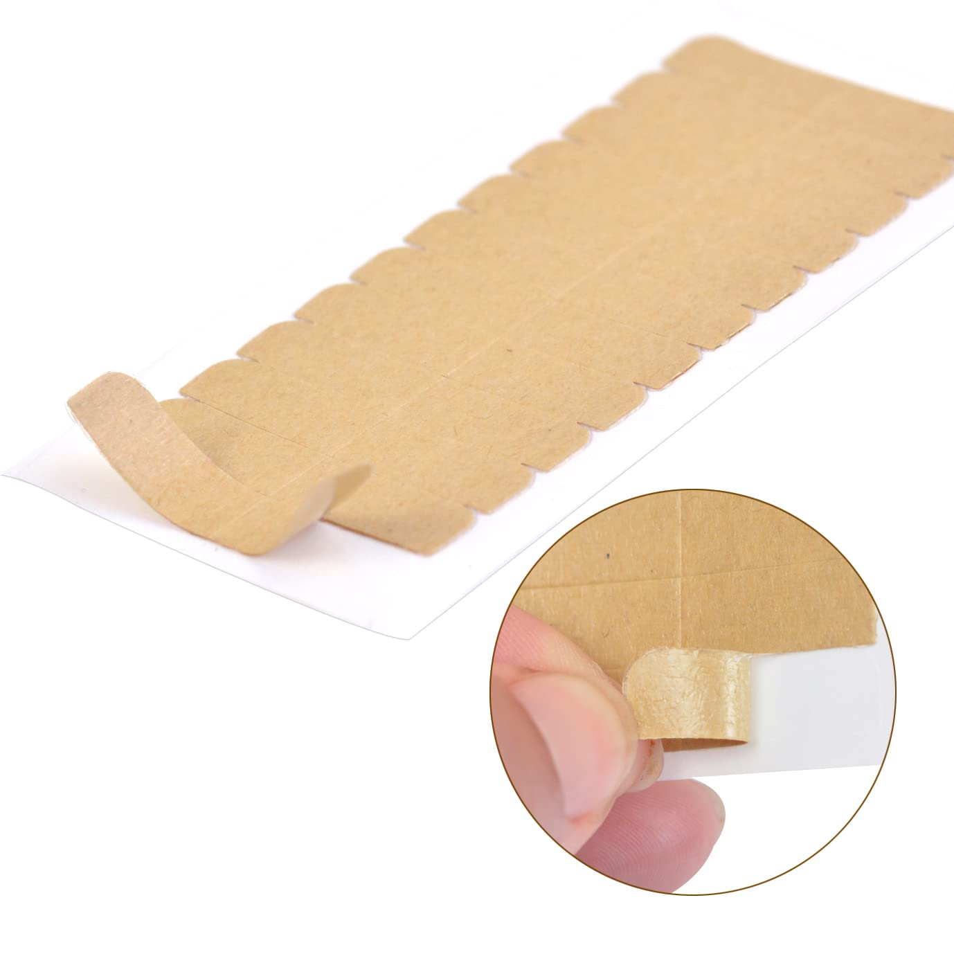 Double-sided Tape Glue Tabs for Tape In Hair Extension 10sheets/bag 4cm*0.8cm