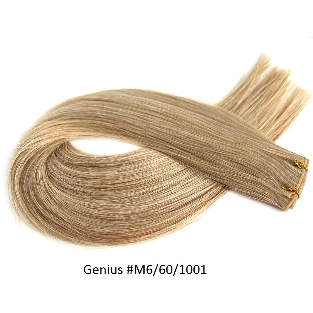 Genius Weft Hair Extensions - 100% Virgin Human Hair Wefts #M6/60/1001| Hairperfecto