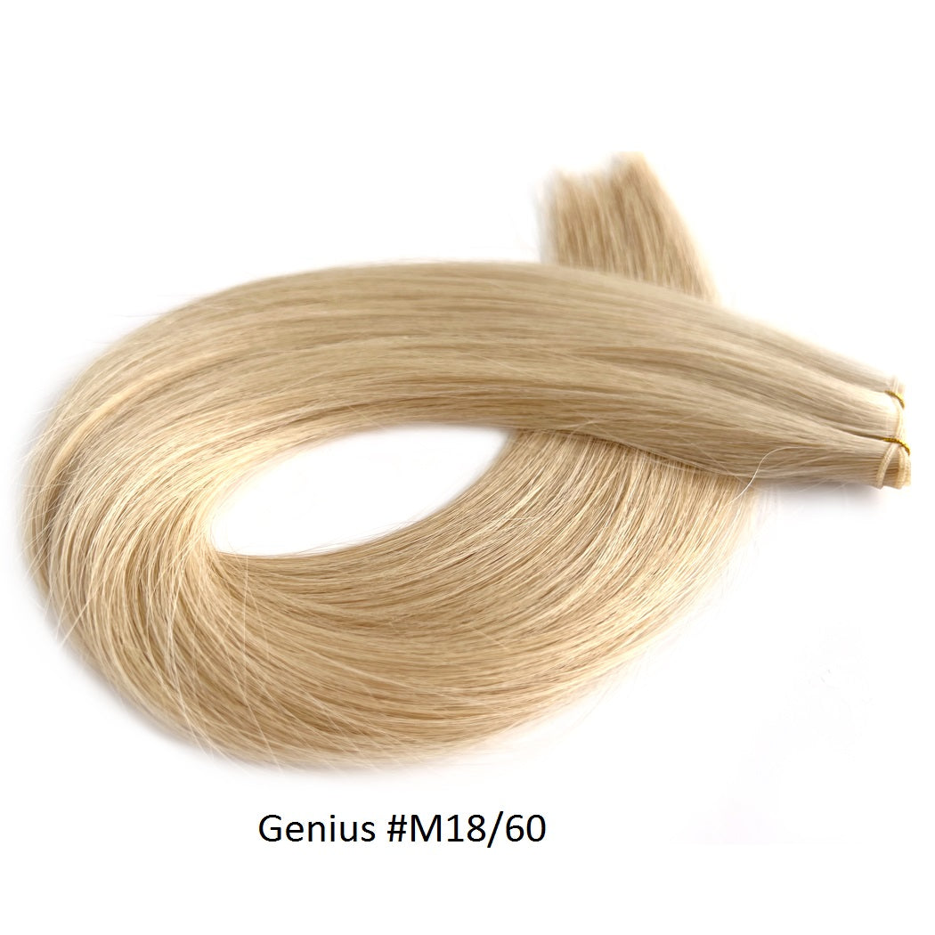 Genius Hair Wefts - 100% Virgin Human Hair Blonde Wefts #M18/60 | Hairperfecto